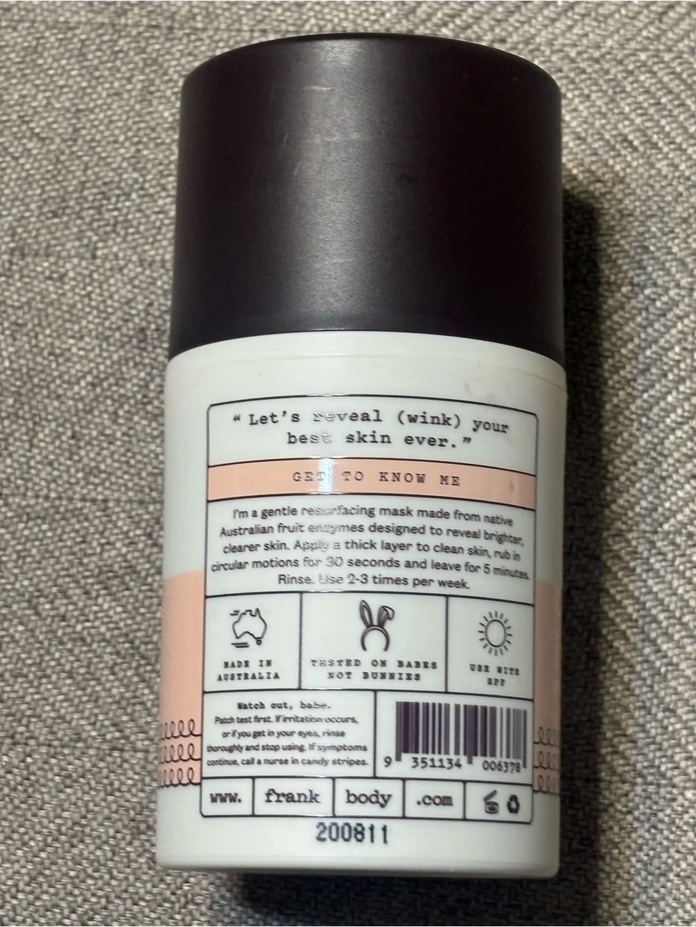 Frank Body brightening vitamin